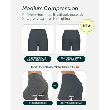 PAVOI Sculpting Biker Shorts | High Waisted & Soft