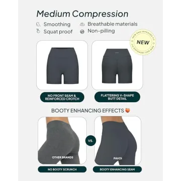 PAVOI Sculpting Biker Shorts | High Waisted & Soft