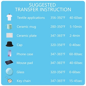 HTVRONT Sublimation Paper 8.5x11 for Tumblers and T-Shirts