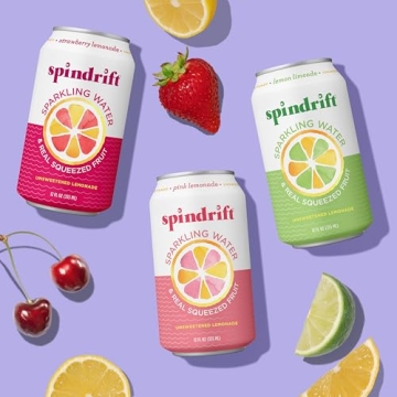 Spindrift Lemonade Variety Pack of 20 - 12 Fl Oz Cans