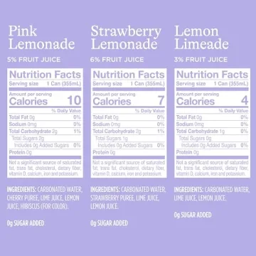 Spindrift Lemonade Variety Pack of 20 - 12 Fl Oz Cans