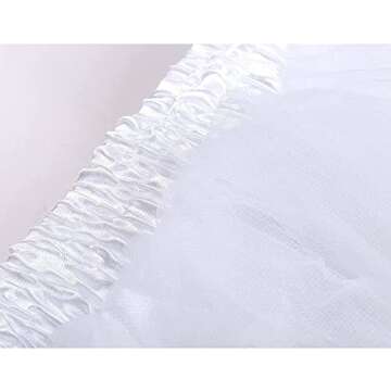 Topdress Womens 1950s Vintage Tutu Petticoat Ballet Bubble Skirt (26 Colors), White, S/M