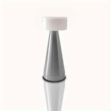 Leroxo Portable Metal LED Lamp, Cordless Metal Lamp,Touch Control Charging Lamp Opener with Foil Cutter,One-click Button Level 3 Brightness Room Decoration Lamp, Bedside Lamp