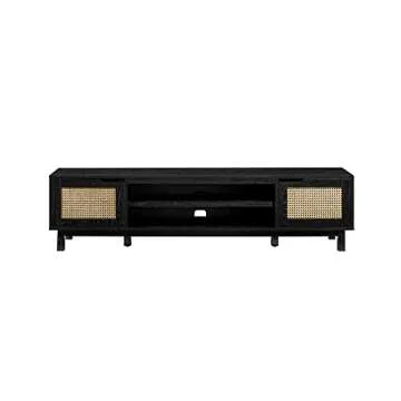 Walker Edison Destin Rattan-Door Stand for All TVs