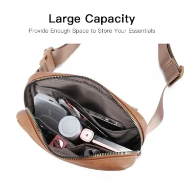 Telena Leather Belt Bag - Fashionable Crossbody Fanny Pack