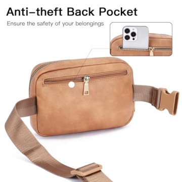 Telena Leather Belt Bag - Fashionable Crossbody Fanny Pack