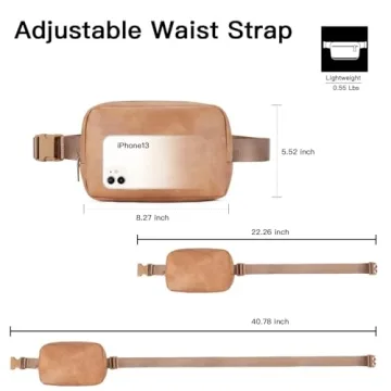 Telena Leather Belt Bag - Fashionable Crossbody Fanny Pack