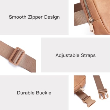 Telena Leather Belt Bag - Fashionable Crossbody Fanny Pack