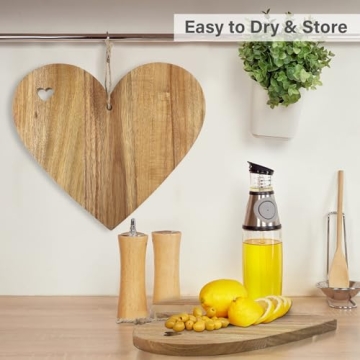 Heart Shaped Wooden Cutting Board for Valentine's Day