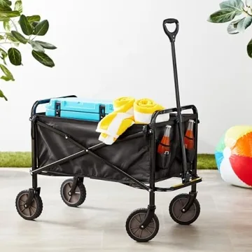 Amazon Basics Collapsible Folding Utility Wagon for Outdoors