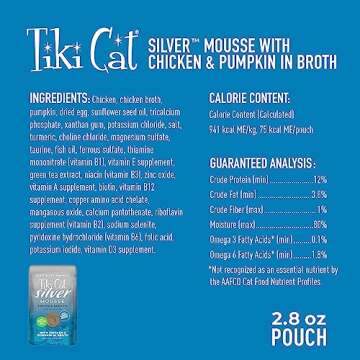 Tiki Cat Silver Mousse for Senior Cats, Chicken & Pumpkin