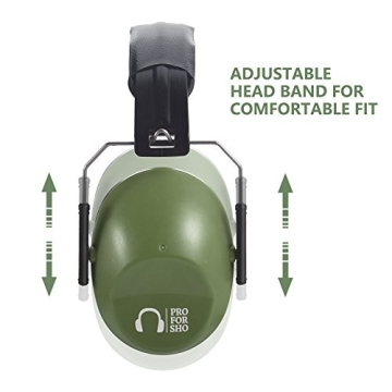 Pro For Sho 34dB NRR Ear Muffs for Comfortable Hearing Protection