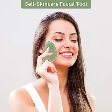 Natural Jade Gua Sha Tool for Face & Jawline
