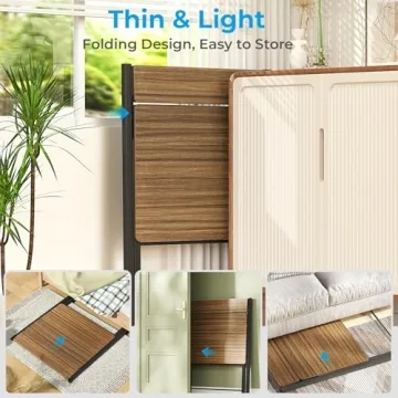 GreenForest Folding Desk No Assembly Space Saving Design