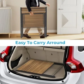 GreenForest Folding Desk No Assembly Space Saving Design