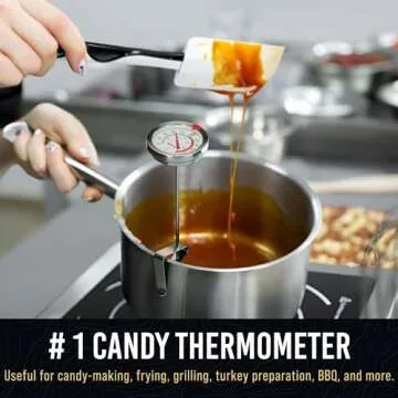 CRAFT911 Candy Thermometer with Pot Clip for Frying Oil