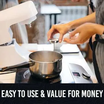 CRAFT911 Candy Thermometer with Pot Clip for Frying Oil