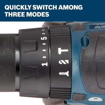 BOSCH GSB18V-490B12 18V EC Brushless 1/2 In. Hammer Drill/Driver Kit with (1) 2 Ah Standard Power Battery