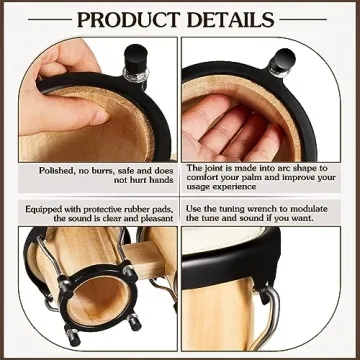 Lukmaa Wood Drum Set for Kids and Beginners