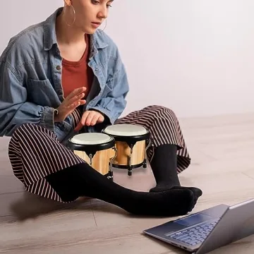 Lukmaa Wood Drum Set for Kids and Beginners