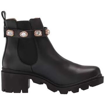 Steve Madden womens Amulet Ankle Boot, Black, 8.5 US