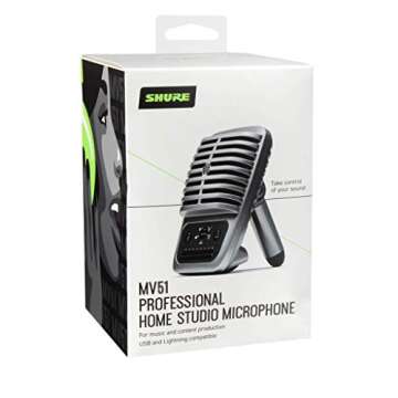 Shure MV51 Microphone - USB, Lightning, 5 DSP Modes