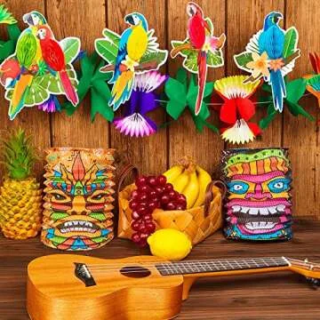 11 Piece Luau Party Decor Set for Colorful Celebrations