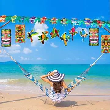 11 Piece Luau Party Decor Set for Colorful Celebrations