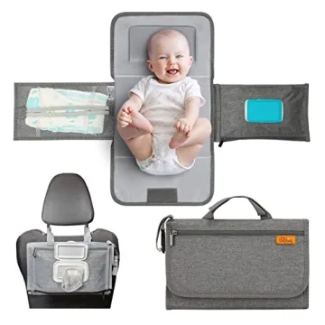 Kopi Baby Portable Diaper Changing Pad - On-The-Go Changing Solution for Parents with Clever Storage