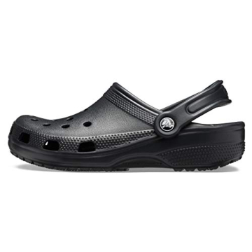 Crocs Unisex Classic Clogs - Best Sellers in Black, Size 9 Women/7 Men
