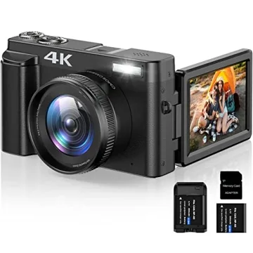 4K Digital Camera for Photography Autofocus 16X Digital Zoom, 48MP Vlogging Camera with 32GB SD Card...