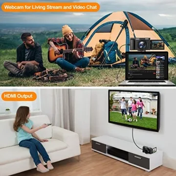 Compact 4K Digital Camera with Autofocus & Zoom Features