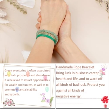 LPBeads Green Aventurine Healing Bracelet for Unisex Adults