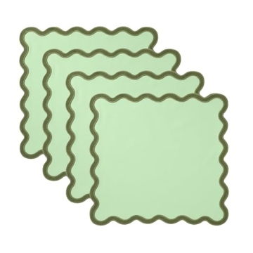 Folkulture Cloth Napkins Set of 4 Cotton, 18" X 18" Dinner Napkins or Table Napkins for Parties, Dec...