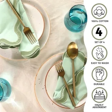 Stylish and Eco-Friendly Cotton Napkin Set for Every Occasion