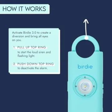 She's Birdie Personal Safety Alarm - Loud Siren & Strobe Light