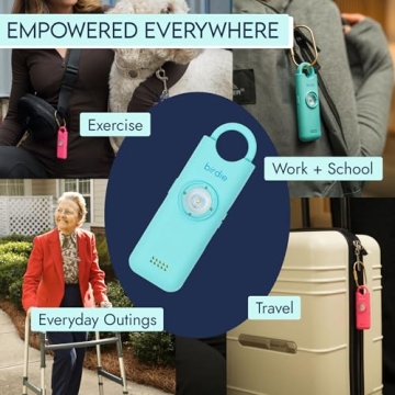 She's Birdie Personal Safety Alarm - Loud Siren & Strobe Light