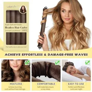 NATURE ZIRAN Heatless Hair Curlers for Perfect Curls