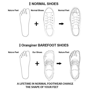 Oranginer Men's Slip-On Minimalist Shoes - Size 8