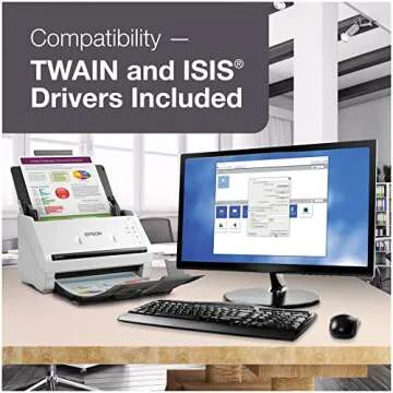 Epson DS-530 II Duplex Scanner - Fast and Efficient