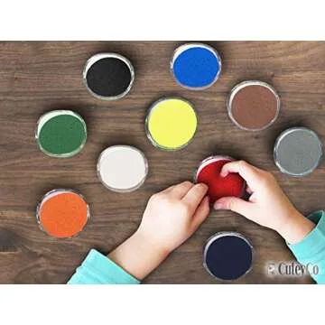 CuteyCo Crafty Sand for Kids - 10 Colors: 3 lbs of Vibrant Craft Sand & Play Sand
