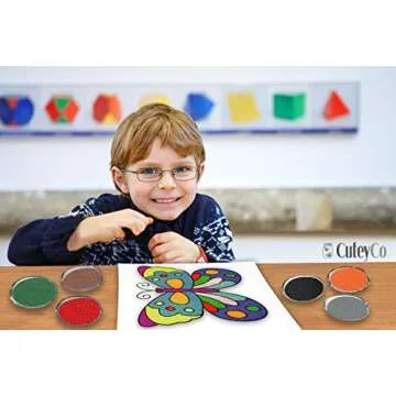 CuteyCo Crafty Sand for Kids - 10 Colors: 3 lbs of Vibrant Craft Sand & Play Sand