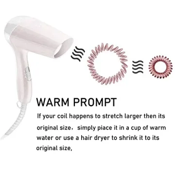 Teqifu Spiral Hair Ties - 17 Pack for All Hair Types