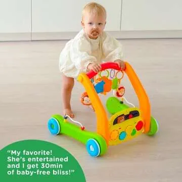 Move2Play, 4-in-1 Baby Play Mat & Activity Center Gym | Walker | Infant Toy for Tummy Time | Birthday Present | Gift for 3, 4, 5, 6, 7, 8, 9, 10, 12 + Month Old Boys & Girls