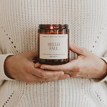 Hello Fall Soy Candle - Cozy Autumn Scent for Home