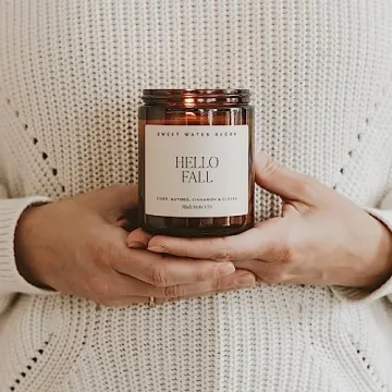 Hello Fall Soy Candle - Cozy Autumn Scent for Home