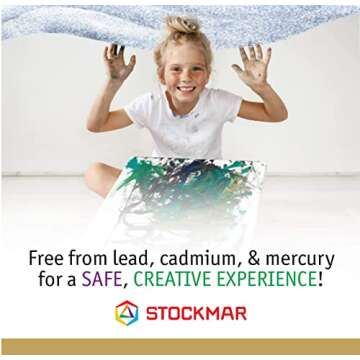 Stockmar Beeswax Stick Crayons, Set of 16 - Non Toxic, Jumbo Crayons, Beeswax Crayons For Toddlers, Kids -Waldorf Homeschool -Waldorf Art Supplies- Includes Storage Tin