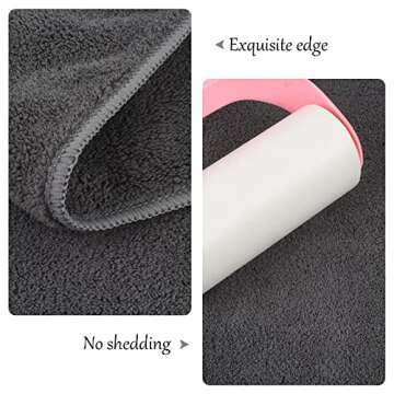 KinHwa Dog Towel Super Absorbent Pet Bath Towel Microfiber Dog Drying Towel for Small, Medium, Large Dogs and Cats 30inch x 50inch Dark-Gray