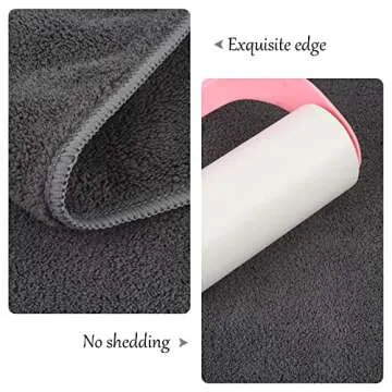 KinHwa Dog Towel Super Absorbent Pet Bath Towel Microfiber Dog Drying Towel for Small, Medium, Large Dogs and Cats 30inch x 50inch Dark-Gray