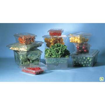 Rubbermaid Commercial Products Food Storage Box, 2.75 Gallon Capacity, White, for Restaurant/Kitchen/Cafeteria